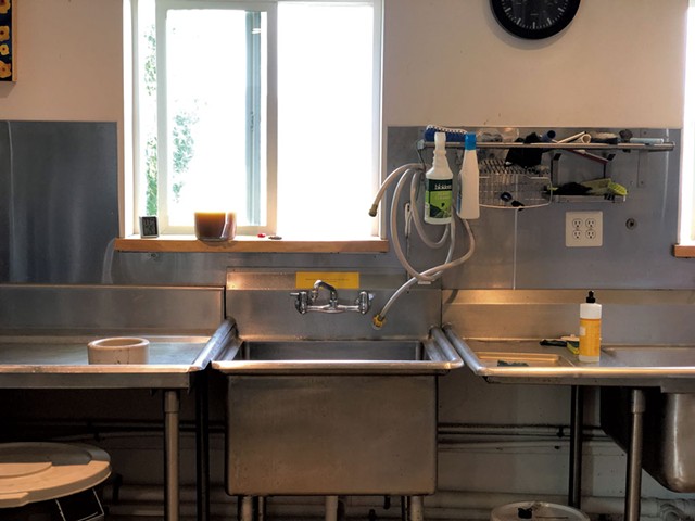 The commercial kitchen at the Hub on the Hill - JORDAN BARR