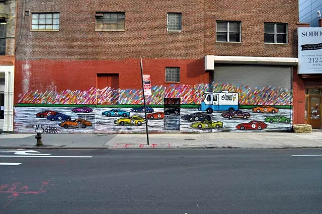Previous mural by Mitchell Schorr - COURTESY OF ART ON BOARD