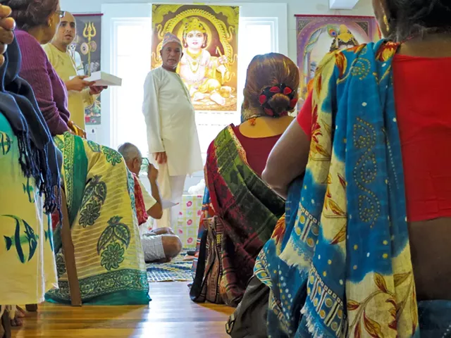 A Hindu gathering last week - MATTHEW THORSEN