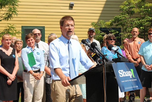 House Speaker Shap Smith declares his candidacy for governor of Vermont. - PAUL HEINTZ