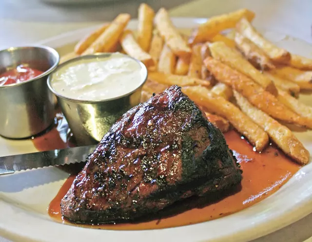Steak frites at Leunig's Bistro & Café - JOHN JAMES