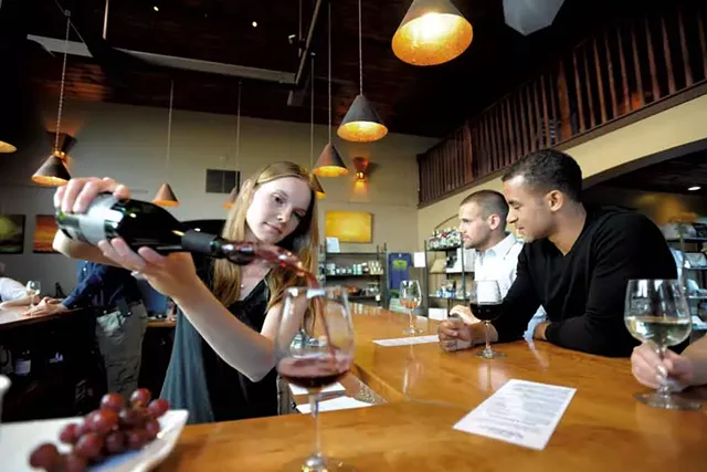 Wine tasting at the vineyard - COURTESY OF SHELBURNE VINEYARD