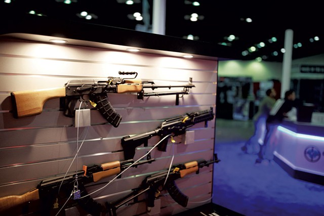 A Century International Arms booth at last April's National Rifle Association convention in Indianapolis - AP PHOTO / JEREMY HOGAN