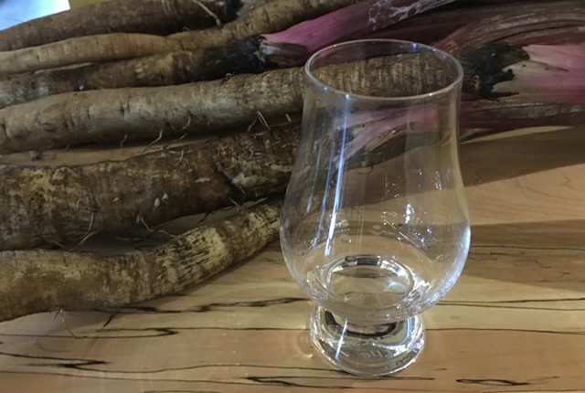 Burdock grown at Cate Farm in East Montpelier is the basis for Caledonia Spirits' new GOBO. - MELISSA PASANEN