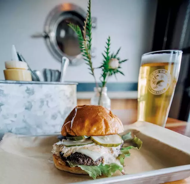 Cheeseburger at Zero Gravity - COURTESY OF ZERO GRAVITY CRAFT BREWERY