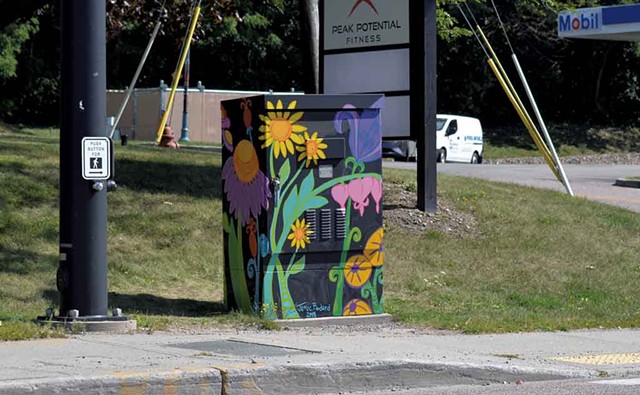 Painted utility box - KEN PICARD
