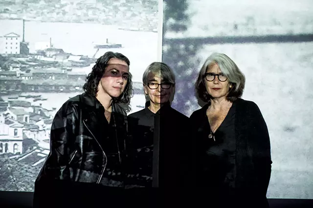 From left: Thatiana Oliveira, Sumru Tekin and Kate Donnelly - LUKE AWTRY