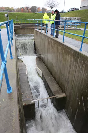 Heavy rains pushed the Rutland stormwater system beyond its capacity last week. - KEVIN MCCALLUM