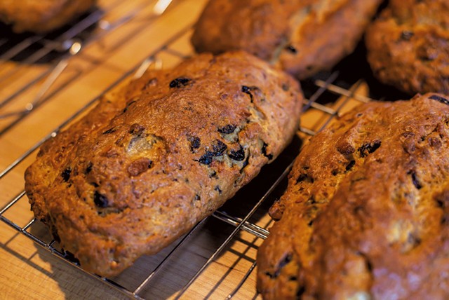 Student-made stollen fresh from the oven at Brot Bakehouse School and Kitchen - GLENN RUSSELL