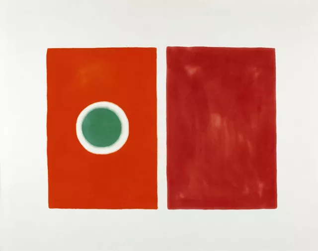 "Untitled (Green Eye)" by Paul Feeley - COURTESY OF BENNINGTON MUSEUM
