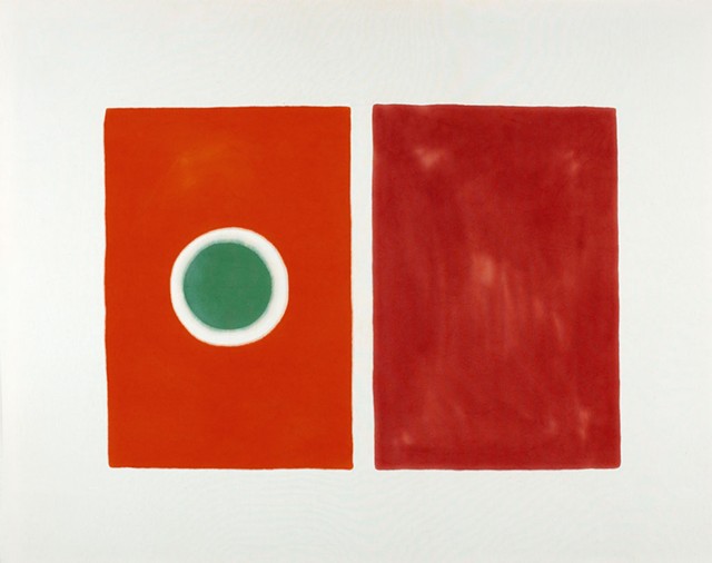 "Untitled (Green Eye)" by Paul Feeley - WITH THE AUTHORIZATION OF THE BENNINGTON MUSEUM