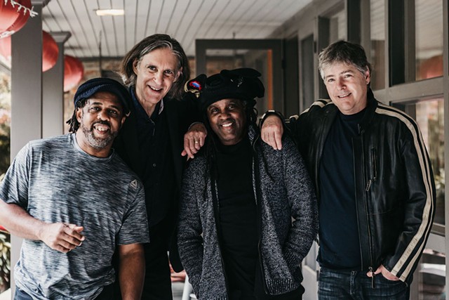 From left: Victor Wooten, Howard Levy, Future Man and B&eacute;la Fleck - COURTESY OF GEMHOUSE MEDIA