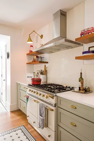 The 40-inch Lacanche range is a showstopper in the kitchen. - OLIVER PARINI
