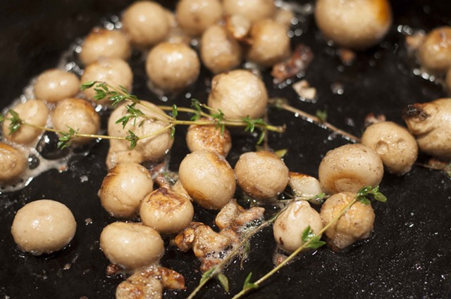 Pear-shaped puffballs with butter and thyme - HANNAH PALMER EGAN