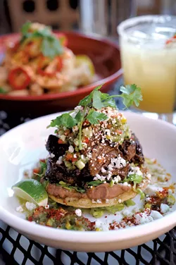 Tamarind-braised beef tostada - JEB WALLACE-BRODEUR