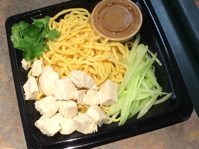 Spicy peanut noodles with chicken, $5.39 - ALICE LEVITT