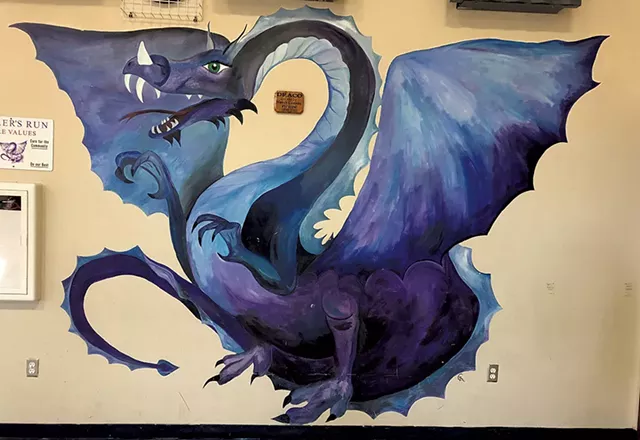 "Draco" mural at Miller's Run School in Sheffield - PHOTOS COURTESY OF VERMONT ARTS COUNCIL