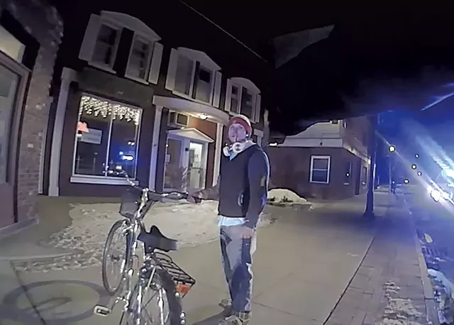 Vincent Ford as captured on bodycam footage - STILL FROM BODYCAM FOOTAGE