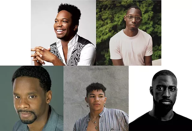 Clockwise from top left: Keelay Gipson, Johnny G. Lloyd, Jeremy O'Brian, Isaiah Hines and Sheldon Shaw - COURTESY PHOTO
