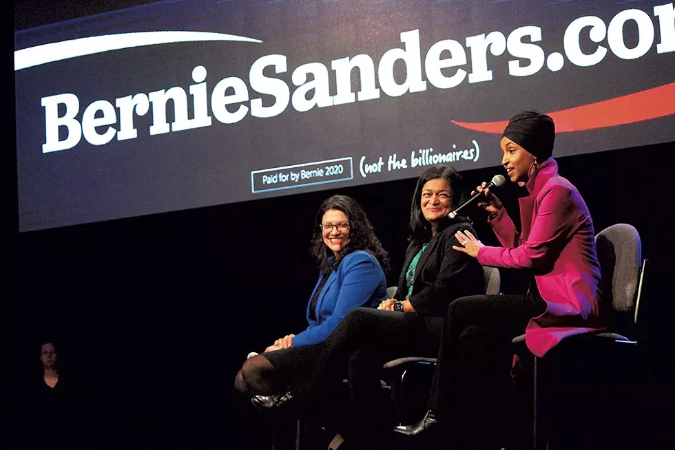 U.S. Reps. Rashida Tlaib, Pramila Jayapal and Ilhan Omar - PAUL HEINTZ