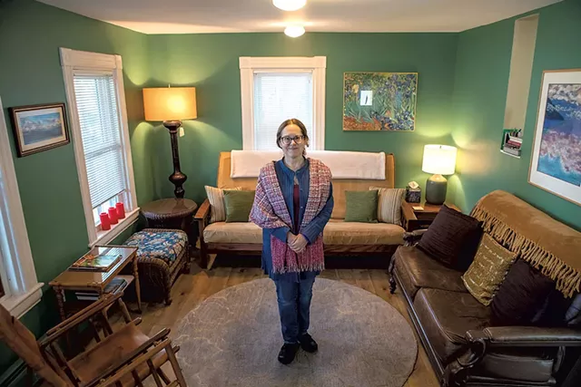 Deb Lyons in her Airbnb - LUKE AWTRY