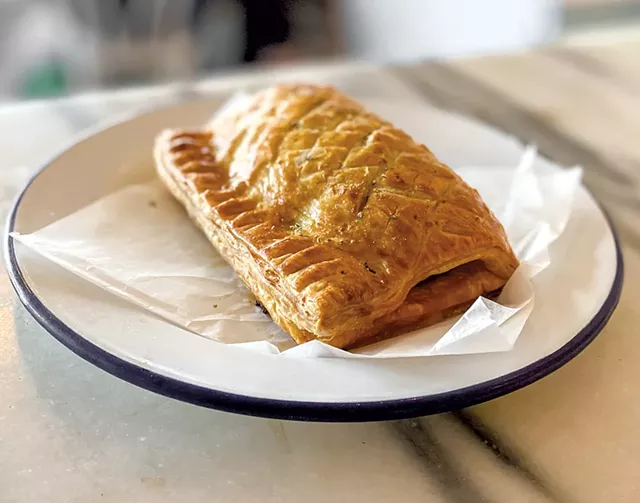 Pork and sage English sausage roll at Piecemeal Pies