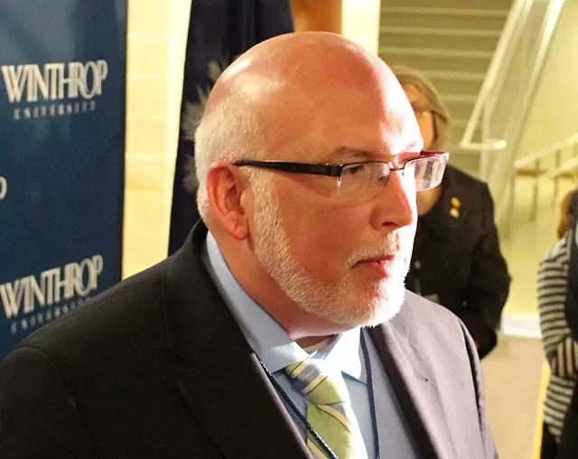 Sanders campaign manager Jeff Weaver addresses reporters after a Rock Hill, S.C., candidates forum - PAUL HEINTZ