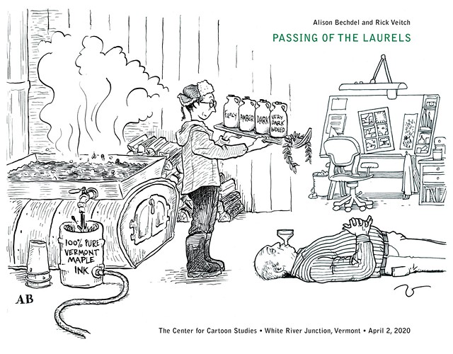 The passing of the laurels, Vermont style - ALISON BECHDEL AND RICK VEITCH