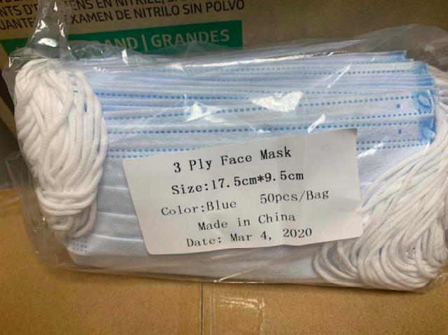 Masks sold to Central Vermont Medical Center - COURT FILINGS