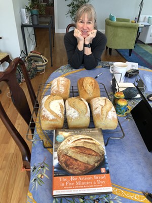 Mary Jane Dieter with loaves of bread ready for delivery - COURTESY OF MARY JANE DIETER