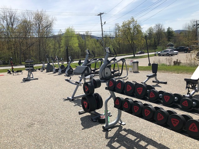 Club Fitness of Vermont parking lot in Rutland - COURTESY OF SEAN MANOVILL