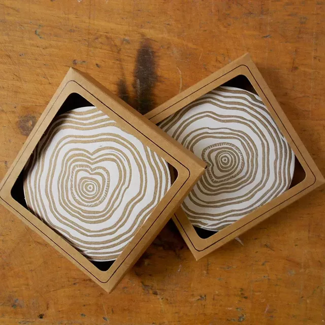 Letterpress Coasters - COURTESY