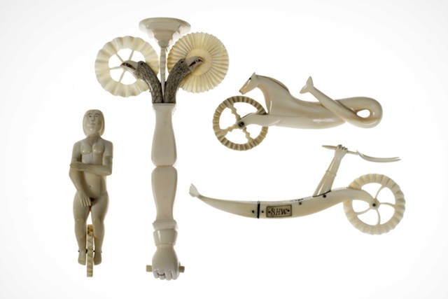 Scrimshaw objects - COURTESY OF SHELBURNE MUSEUM