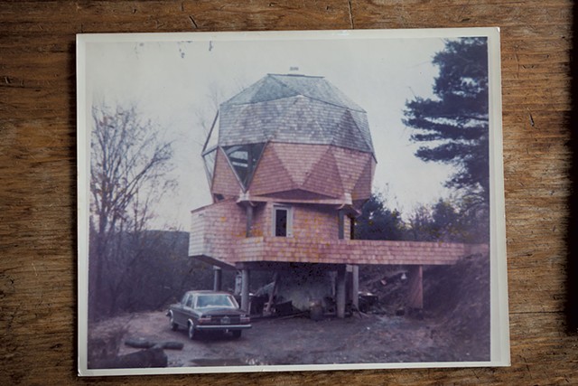 The geodesic dome shortly after its 1976 construction - TOM MCNEILL