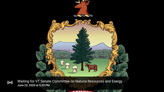 An image displayed of a failed upload of a Senate Committee on Natural Resources meeting - SCREENSHOT
