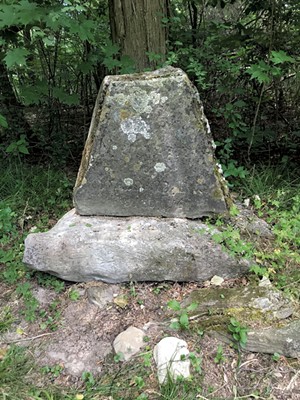 A gravestone at Mount Independence - SALLY POLLAK
