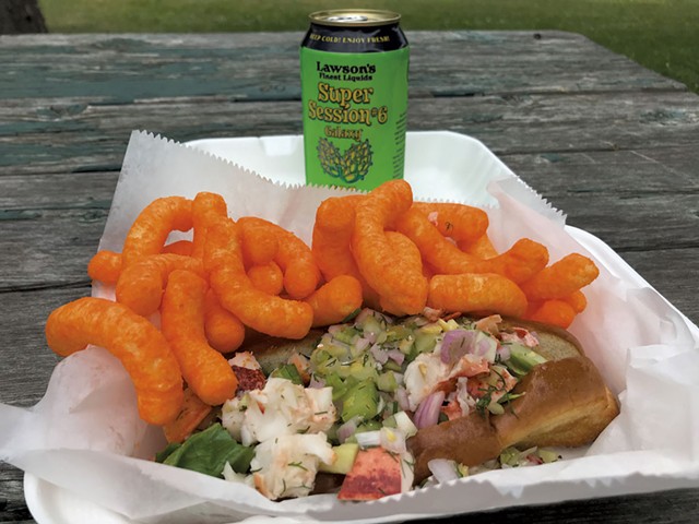Lobster roll from Buxton's Store in Orwell - SALLY POLLAK
