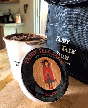 Chocolate brownie sheep's milk gelato from Fairy Tale Farm - JORDAN BARRY