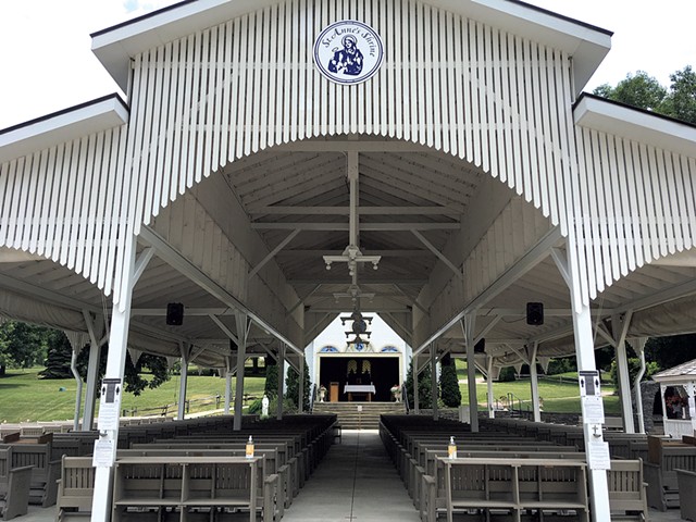 Open-air chapel at St. Anne's Shrine - PAULA ROUTLY