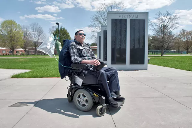 Jack Tremblay on the grounds - of the Vermont Veterans’ Home - ZACHARY STEPHANS