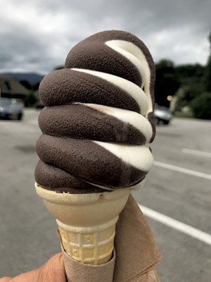 Maple-chocolate twist at Canteen Creemee - SALLY POLLAK ©️ SEVEN DAYS