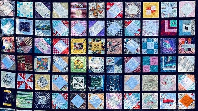 The St. Albans Face Mask Group's "Quilt of Hope" - COURTESY OF PAM CROSS