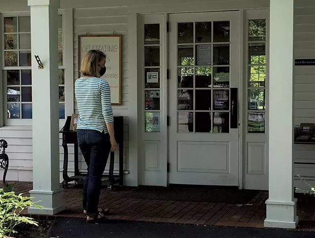 Porch pickup at Norwich Bookstore - PAMELA POLSTON