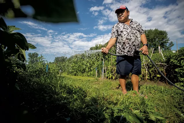 Harka Rai on a New Farms for New Americans plot - FILE: JAMES BUCK