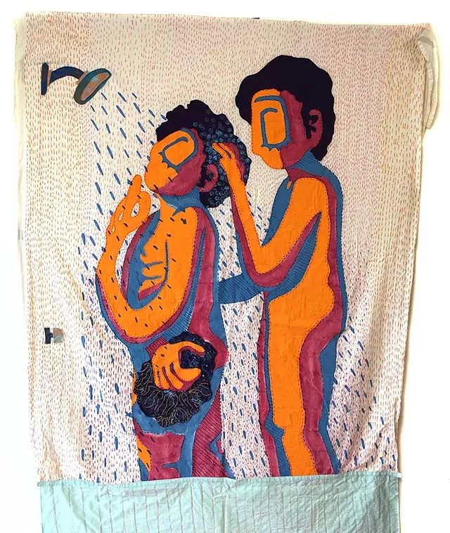 "Period Shower" (detail) by Erin Bundock - PAMELA POLSTON ©️ SEVEN DAYS