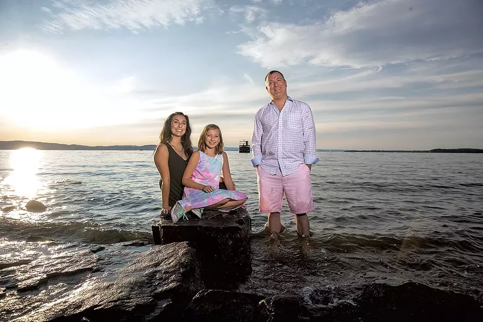 From left: Alexis Hildebrand, Lydia Perrigo and Alan Reichard during the move to Vermont - JAMES BUCK