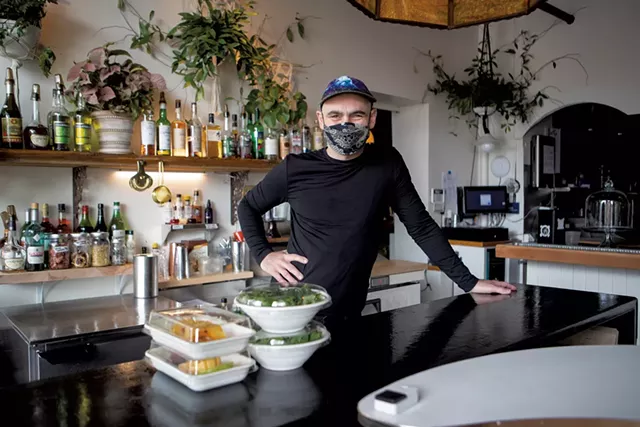 Lee Anderson at C'est Ça's to-go counter - JAMES BUCK