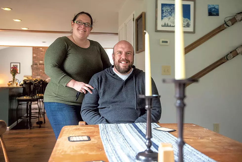 Sarah Fisher Snow and Tony Snow at their home in Berlin - JEB WALLACE-BRODUER