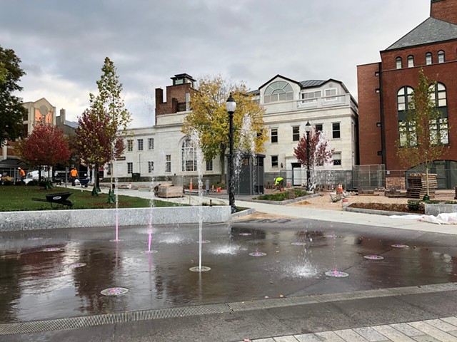 The new fountains - COURTESY CITY OF BURLINGTON