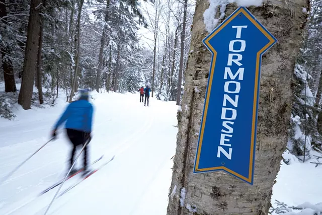 Cross-country skiing on a groomed trail - COURTESY OF BRETT SIMONSEN